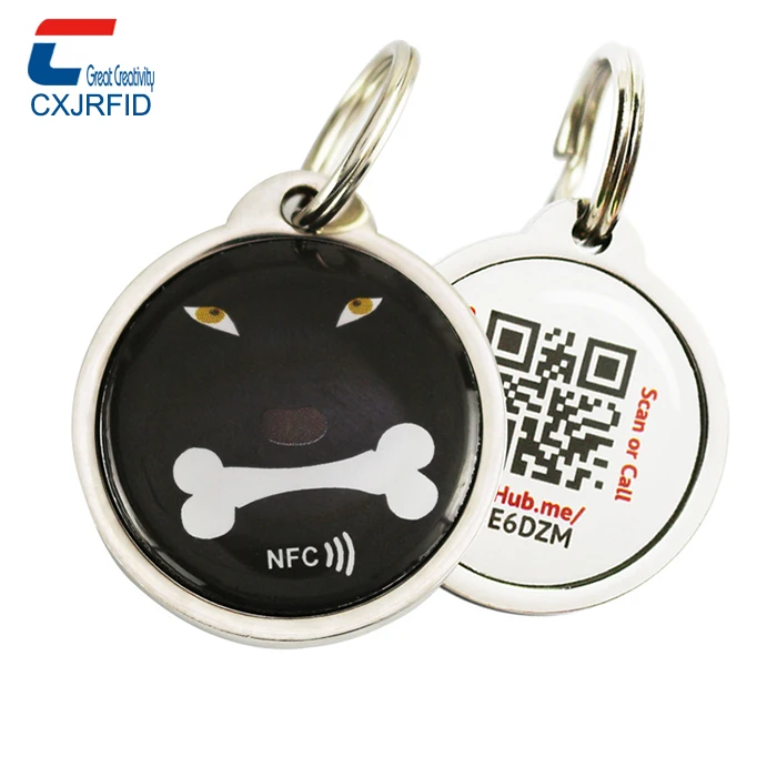 CXJ rfid-метка по заводской цене небольшая Водонепроницаемая NFC-метка для собак металлическая эпоксидная Метка