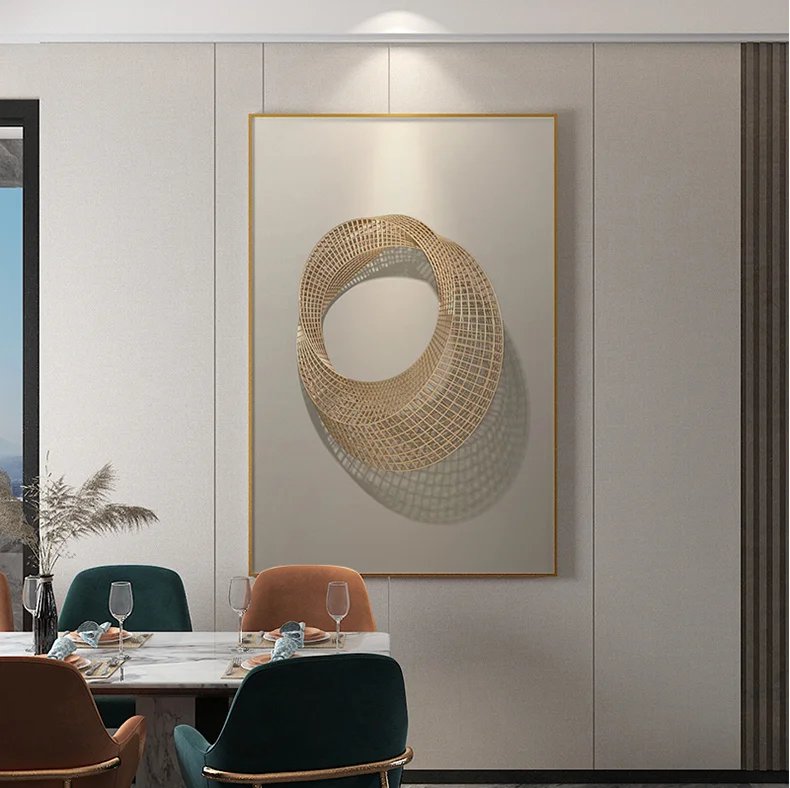 Minimalist Painting Abstract 3D Stereo Wall Decor Art  Home Decor Vertical Hanging Wall Art Canvas