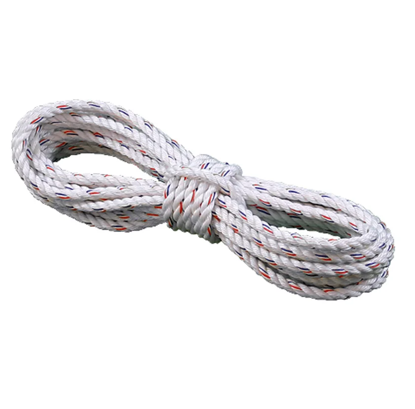 3 Strand Twist PP Rope Polypropylene Plastic Packing Rope Nylon Twine for tarpaulin and Marine Use