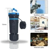 Сетевой разъем YXY RJ45 двухсторонний уличный CAT6A соединитель для монтажа панелей водонепроницаемый rj45