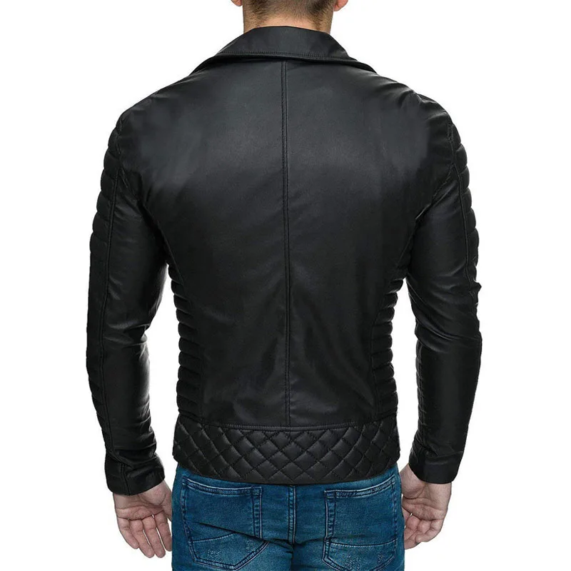 Wholesale mens leather bomber jacket chamarras leather jacket for men