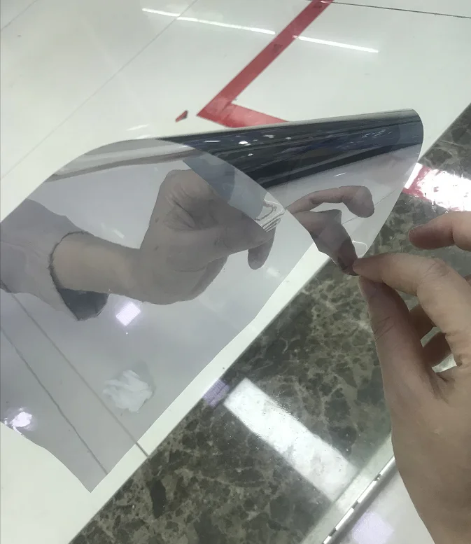 One-way double silver architectural membrane decoration mirror private solar building film