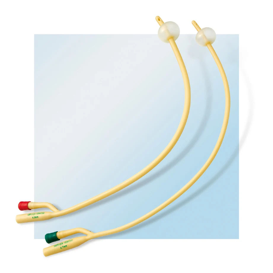 SUNGOOD Disposable Three-Way Latex Urethral Catheter Tube Closed Suction Medical Supply