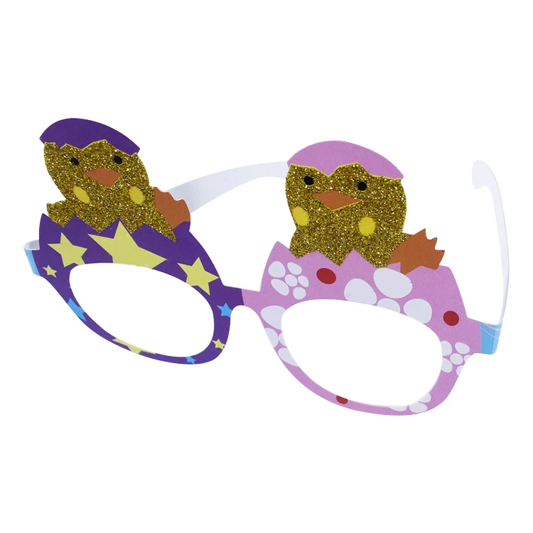 Paper Party Glasses Easter Party Gift Decoration Glitter Christmas for Kids Event & Party Supplies as Picture or Custom Guchen