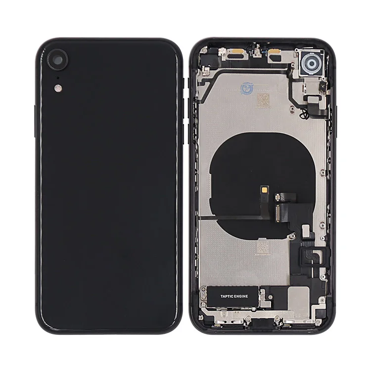 
HQ mobile phone battery cover for iphone X XR Xs max back housing assembly with flex cables 