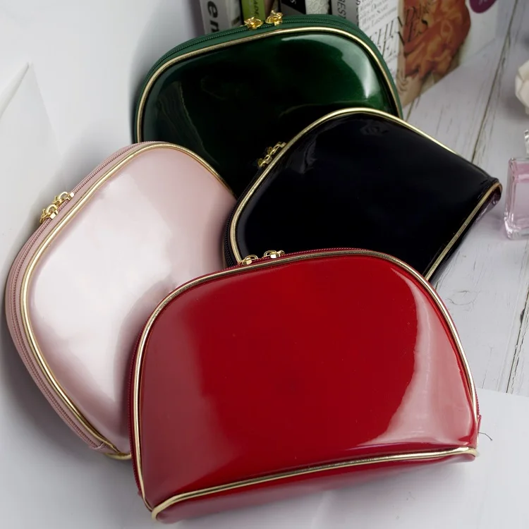 Custom Lady Pu Pink Cosmetic Bag Durable Waterproof Travel Makeup Bag With Phnom Penh