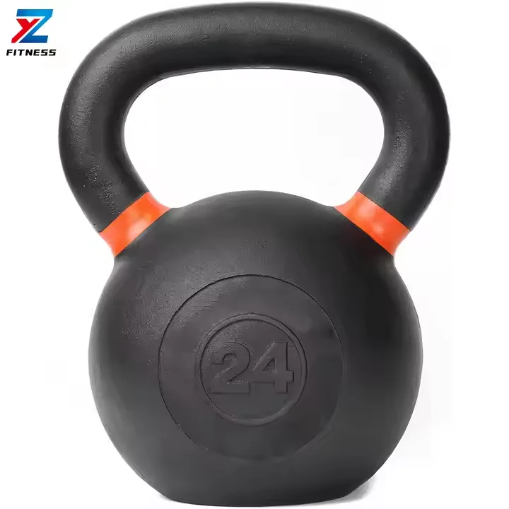 2025 New Products Full-body Exercises Powder competition coated cast Iron Kettlebell for home or gym