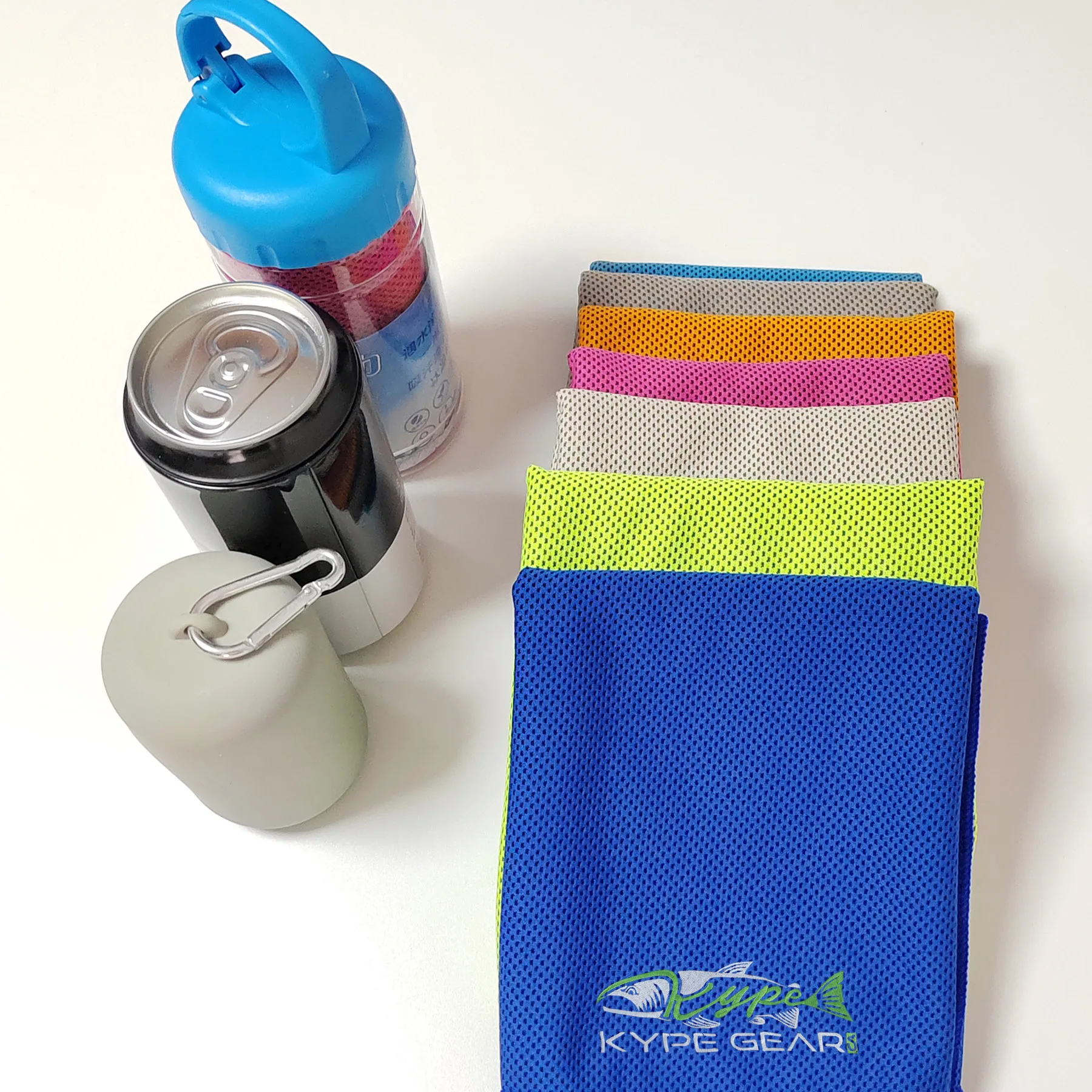 multi-color instant cooling ice towel Microfiber long sports towel for workouts