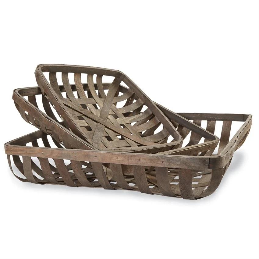 Natural Wood Clip Wall Hanging Tobacco Basket
