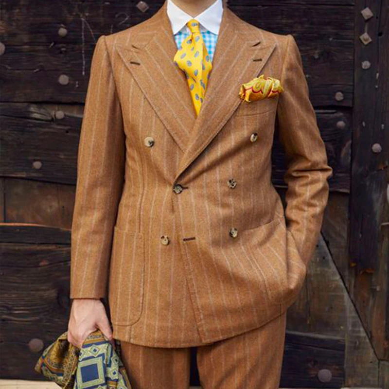 Personalized Custom 2 Pcs Mens Business Suits Set Luxury For Men Office