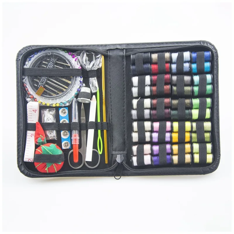 100pcs Sewing Tool Set 30 Large Bobbins Travel Home Starter Sets Supplies Tools Scissors Buttons Ruler Sewing Kit