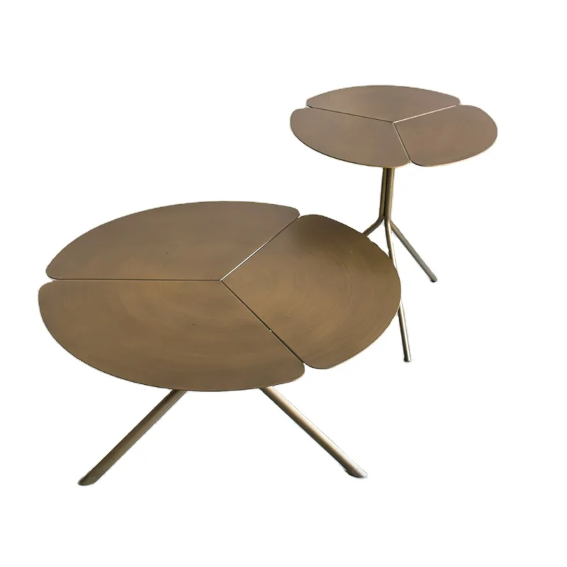 Folia table Danish designer table clover metal combination edge several household petal coffee tables