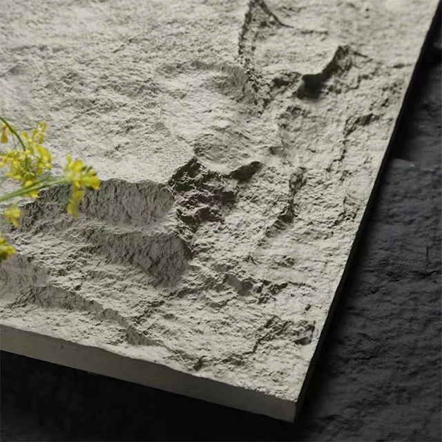 Более 5 лет наружная Водонепроницаемая 3d Роскошная искусственная Каменная Панель производство большая плита Грибовидная каменная стеновая панель полиуретан
