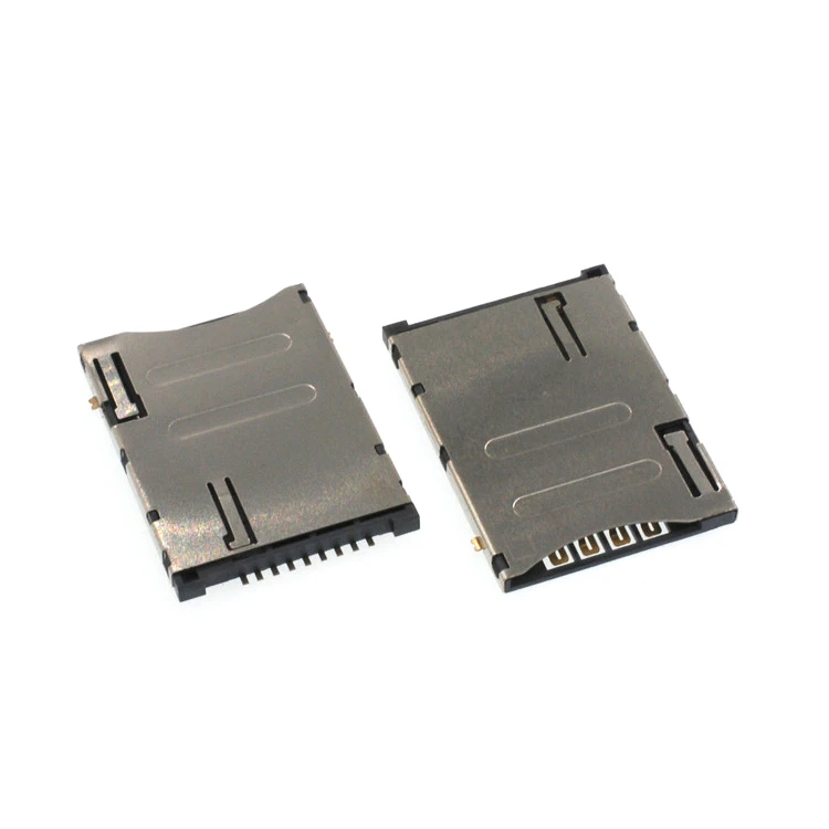 sim push push type 9p smt card connector