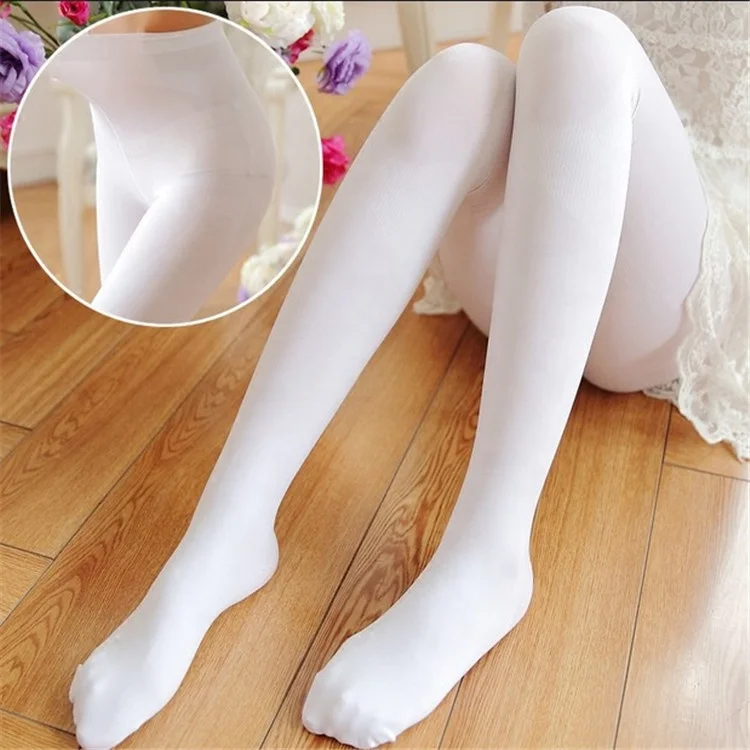 
Girls dance pants white pantyhose velvet spring and summer performance ballet 