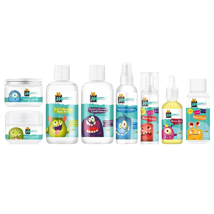 Private Label  Paraben Free Sulfate Free Curly Kids Hair Care Products