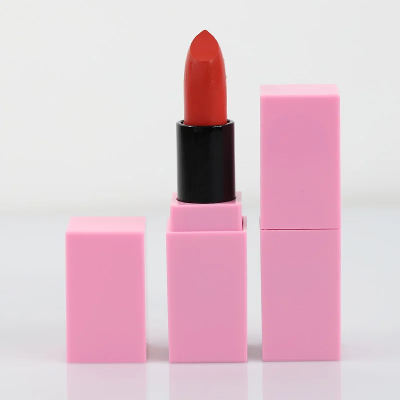 Pretty pink lipstick 24 hoursred  matte and  customised lipstick