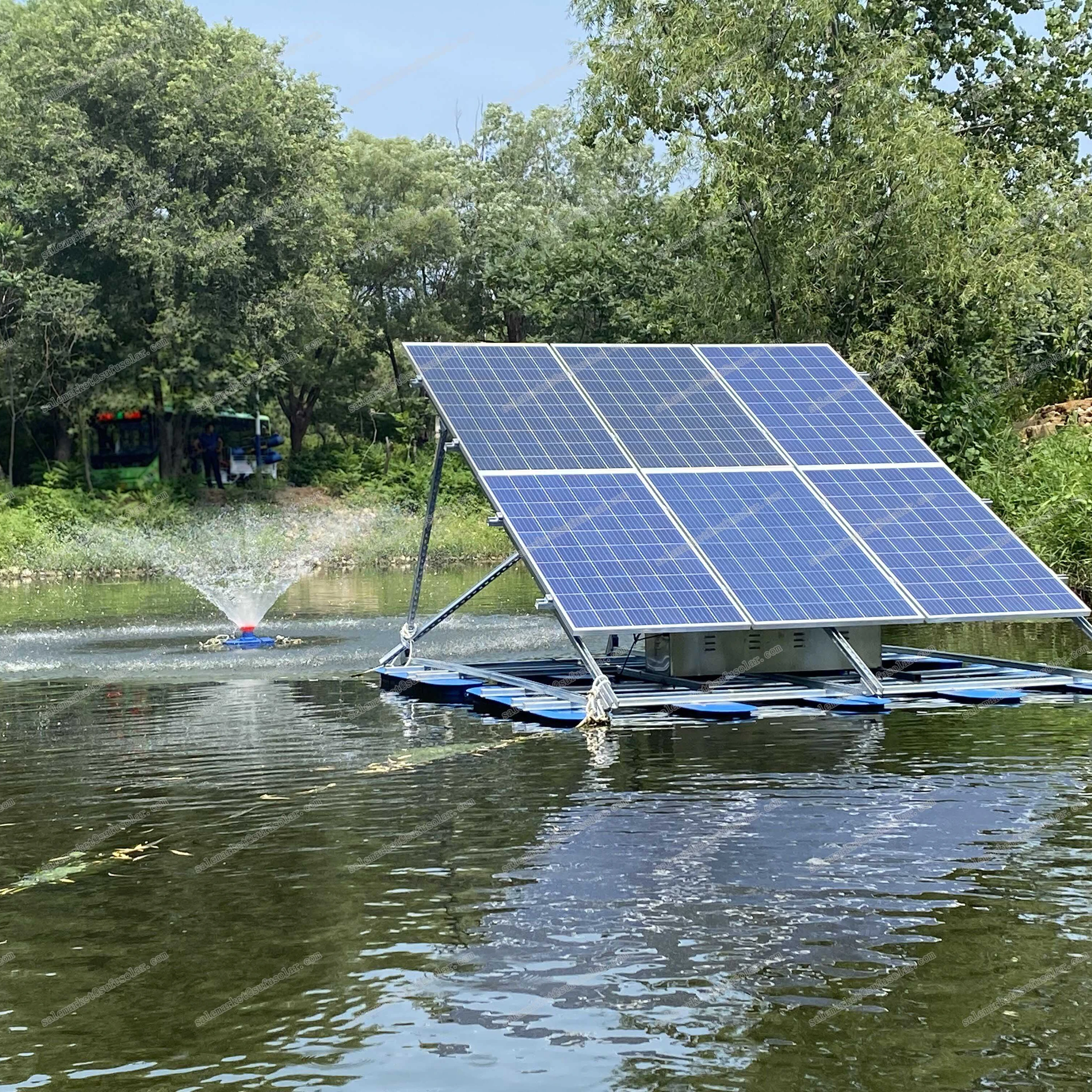 off-grid auto solar aerator aeration pump  for aquarium fish tank