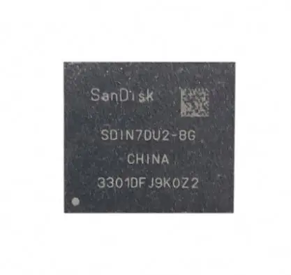 Original Sdin7du2 Tariff 301-2 Managed Nand Flash Serial E-Mmc 3.3V 64G-Bit 153-Pin Tfbga Ic Chip Sdin7du2-8G In Stock