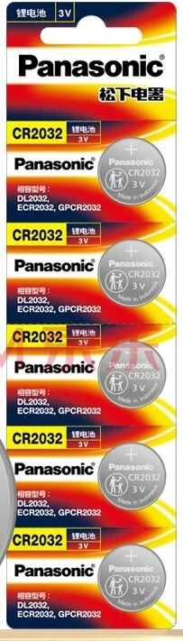  Первичная литиевая батарея Panasonic CR2450 CR2032 CR2025 CR1632 CR2016