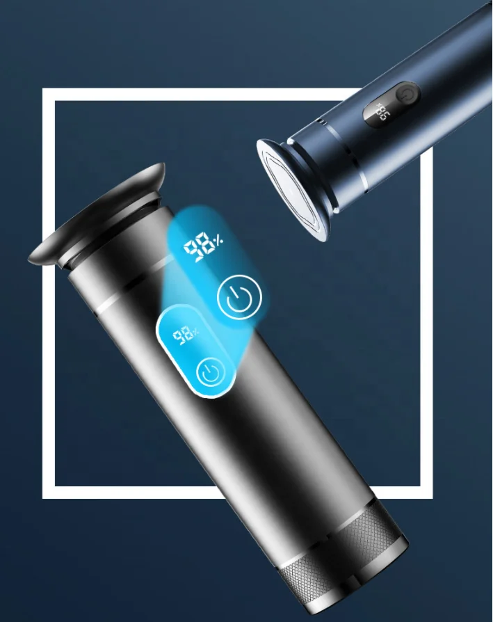 OEM Aluminum 2speed Wireless Foot Grinder Electric Callus Remover with LED Display