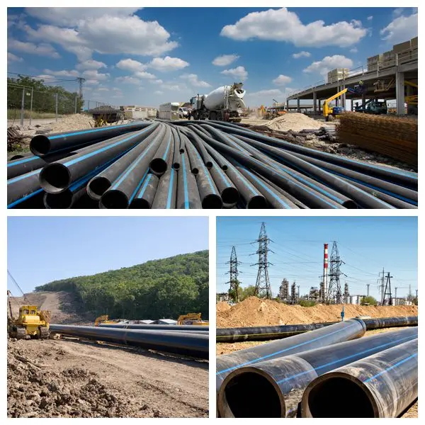 JS 1.0Mpa SDR17 sdr21 sdr26 160mm 180mm 315mm 355mm 400mm pn16 DN630mm black pe100 hdpe pipe polyethylene 6 inch hdpe pipe