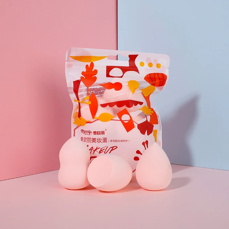 Factory Direct Sales Cheap Multicolor Beauty Makeup Egg Dont Eat Powder Soft And Skin Friendly Makeup Sponge Set