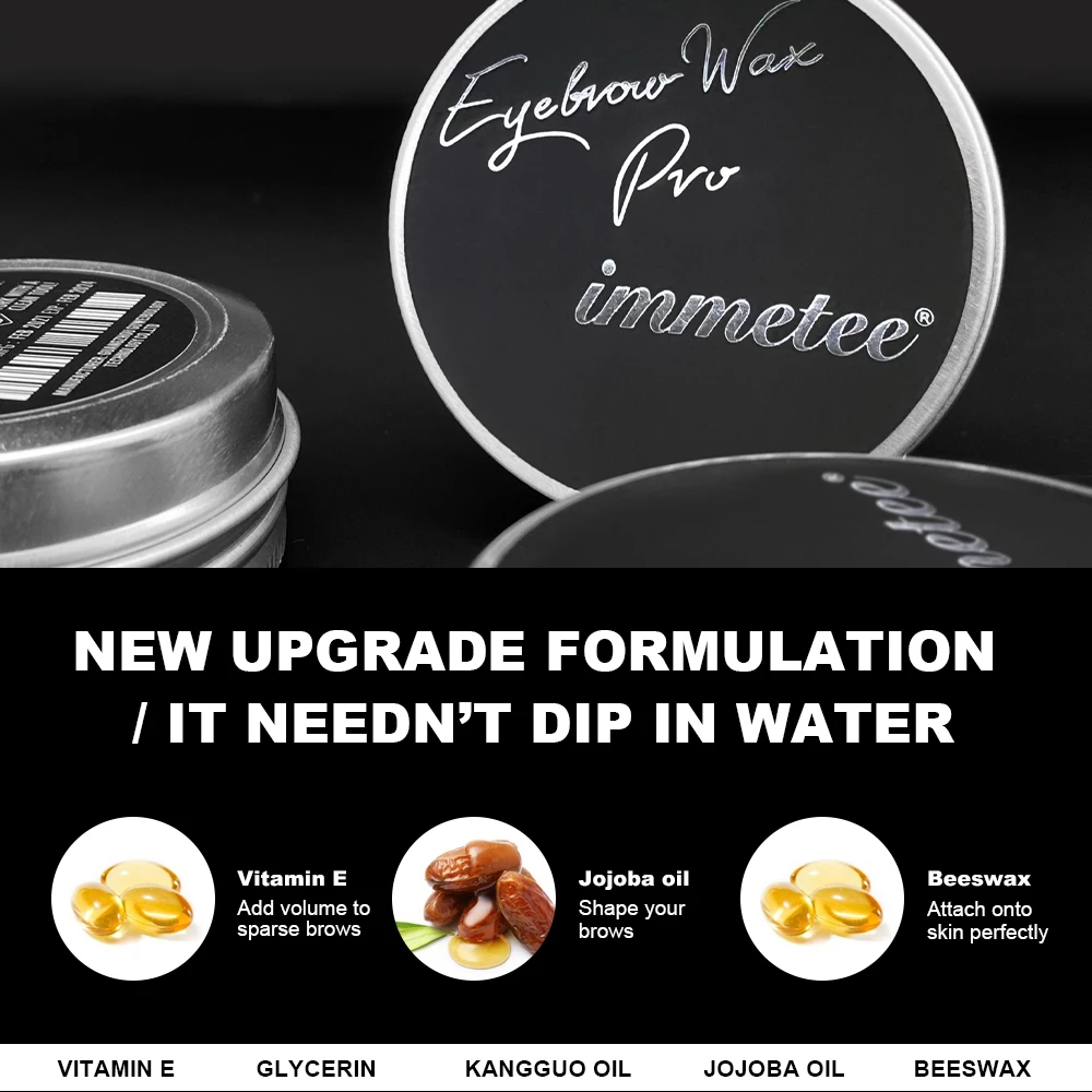 IMMETEE Eyebrow Gel Daily makeup products Brow Styling Soap Long Lasting Styling Brow Wax
