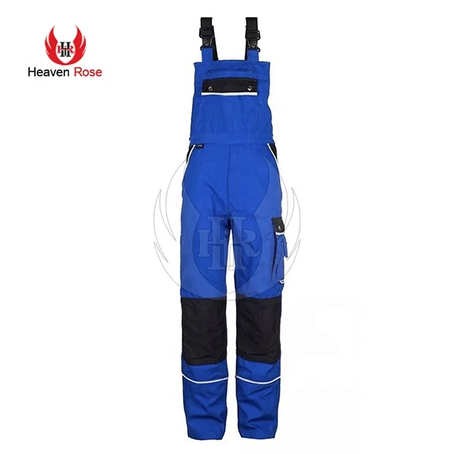 Men Heavy Duty Plumbers Work Bib And Blue Brace Overalls Mechanic Men Winter Working Overall Uniform