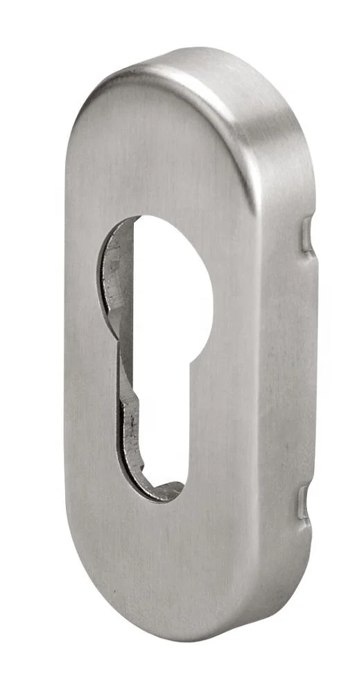 Euro Stainless Steel 304 Lever Handle for Mortise Sash Lock hollow tube with rosette Oval rose fire rated door handle EN1906