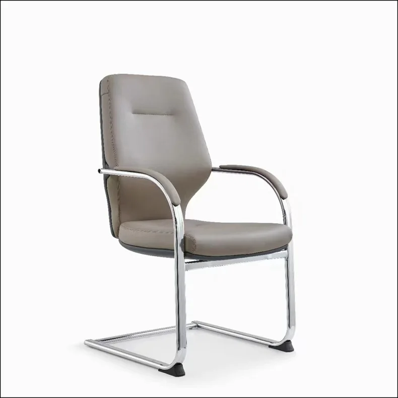 wholesale high end modern grey leather office chair executive ergonomic office furniture real leather chair