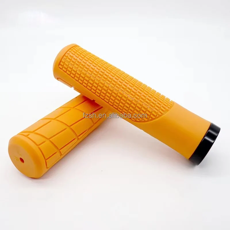 Bicycle Mtb Wapped Handlebar Grips Anti Slip Lock Ring PVC Block Bicycle Handlebars Black Cover Mountain Outdoor Bike
