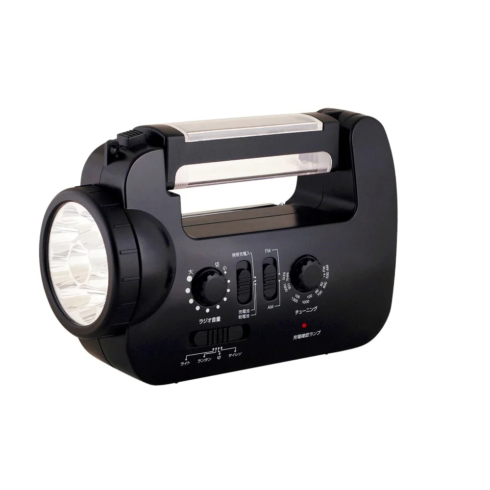 Japan style dynamo Multifunctional Solar Wind Up AM/FM Radio LED flashlight with smart phone charger windup radio light