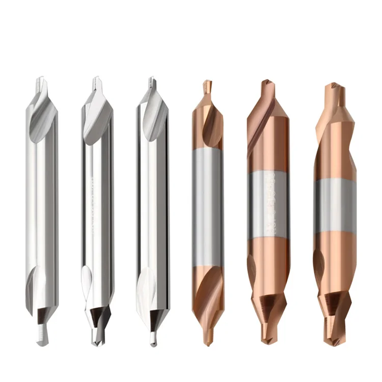 Custom Center Drill HRC70 2 Flutes HSS Cemented Carbide Center Drill HSS Bit For Alloy Steel
