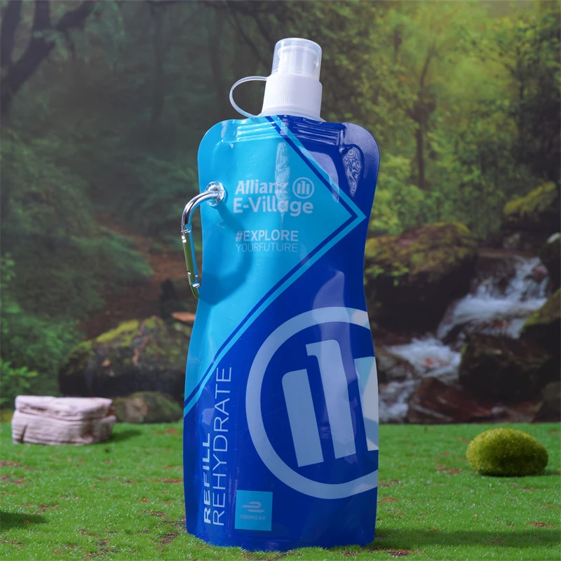 Custom Drink Liquid Stand Up Spout Pouch  Plastic Cosmetics Beer Packaging Bag