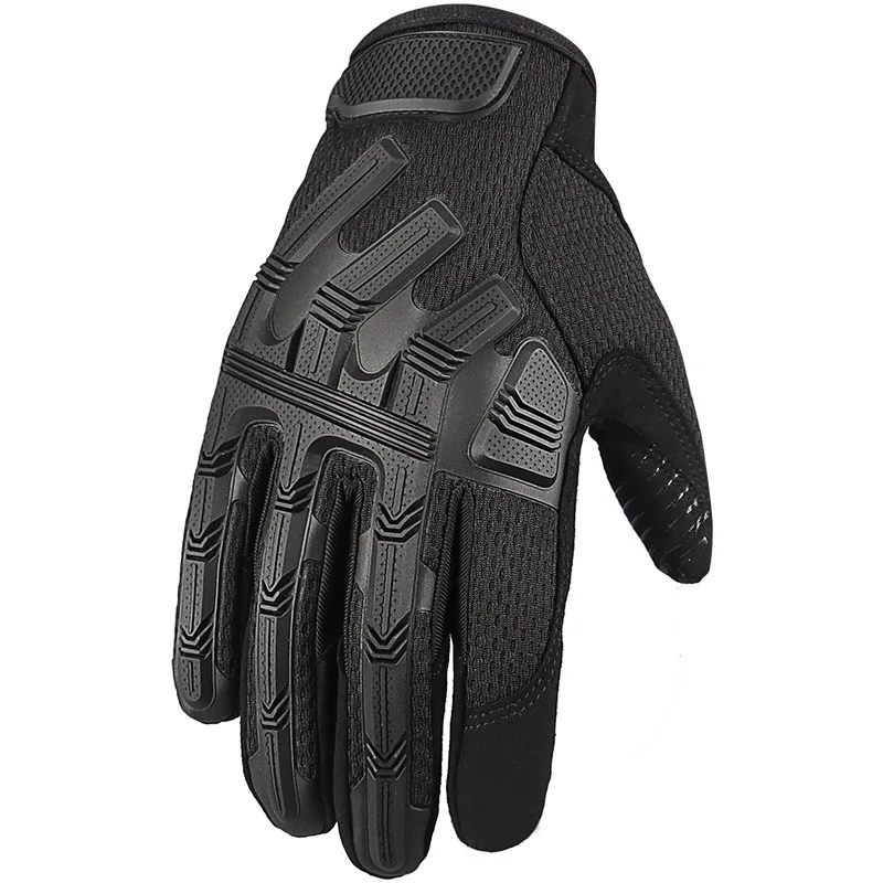 TJ-OUTDOORS Sports Touch Tactical gloves Non-slip wear resistant bike climbing Full finger fan Adult tactical gloves