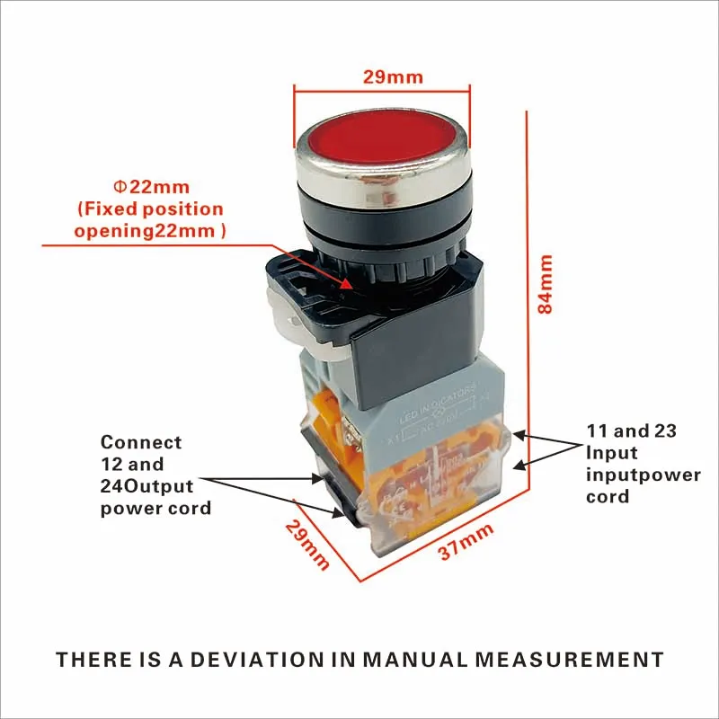 Home power switch, stove power switch, commercial power switch, self-locking with light button switch