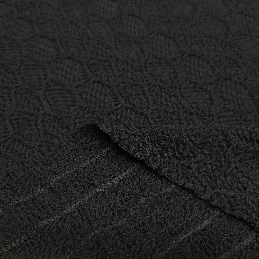 Wholesale In Stock Textiles Wrinkle Resistant Elastic Stretch 92 Poly 8 Spandex Jacquard Knit Fabric For Cloth