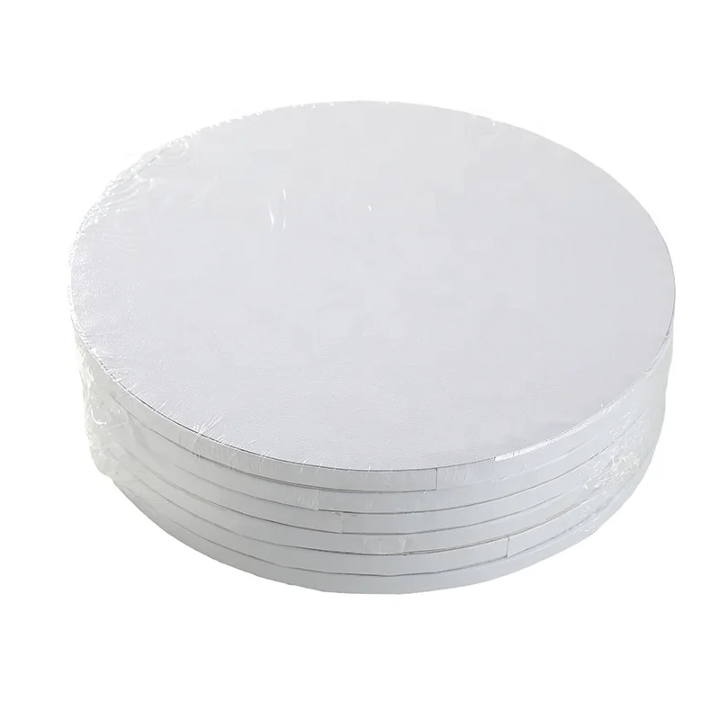 XJH 6 8 10 12 Inch Wholesale Custom Gold Sliver Foil Cake Circles Boards Cake Base Cardboard Round Cake Drums