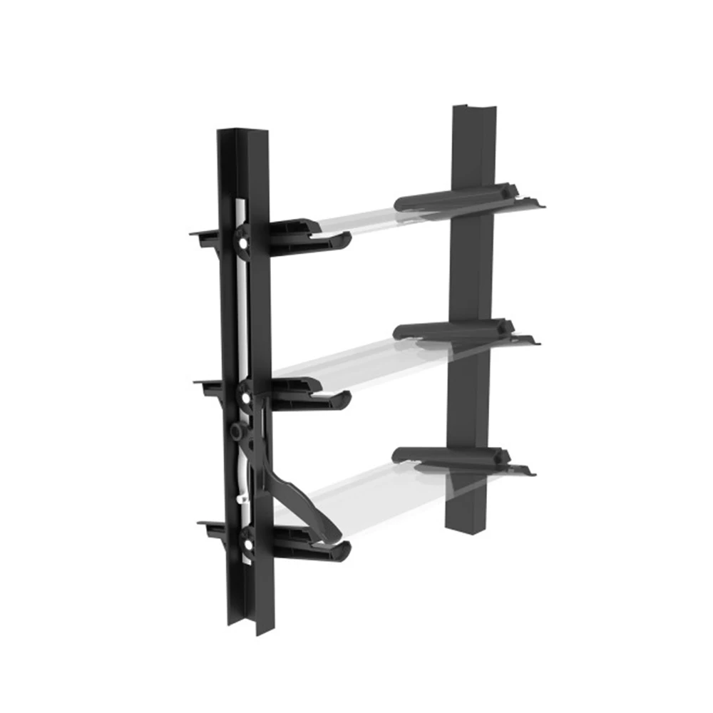 Factory mass production aluminium louver frames vertical louver for wooden blades