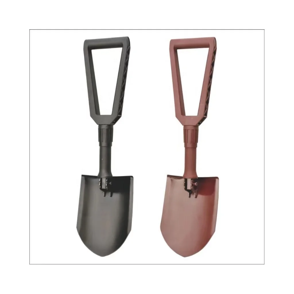 Folding Camping Shovel, Survival Foldable Shovel, Collapsible Tool for Entrenching, Digging, Gardening and Car Emergency
