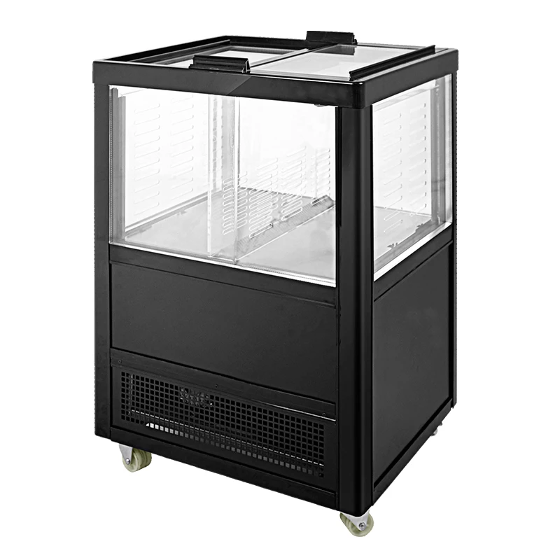 98L 4-Side-Glass Beverage Cooler Showcase