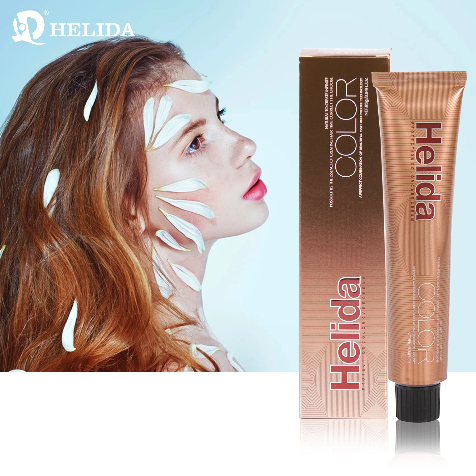 HELIDA Hot Selling Professional Colorita Color Cream Dyeing Long Lasting Permanent Fashion Colors Italy Formula Hair Color Cream