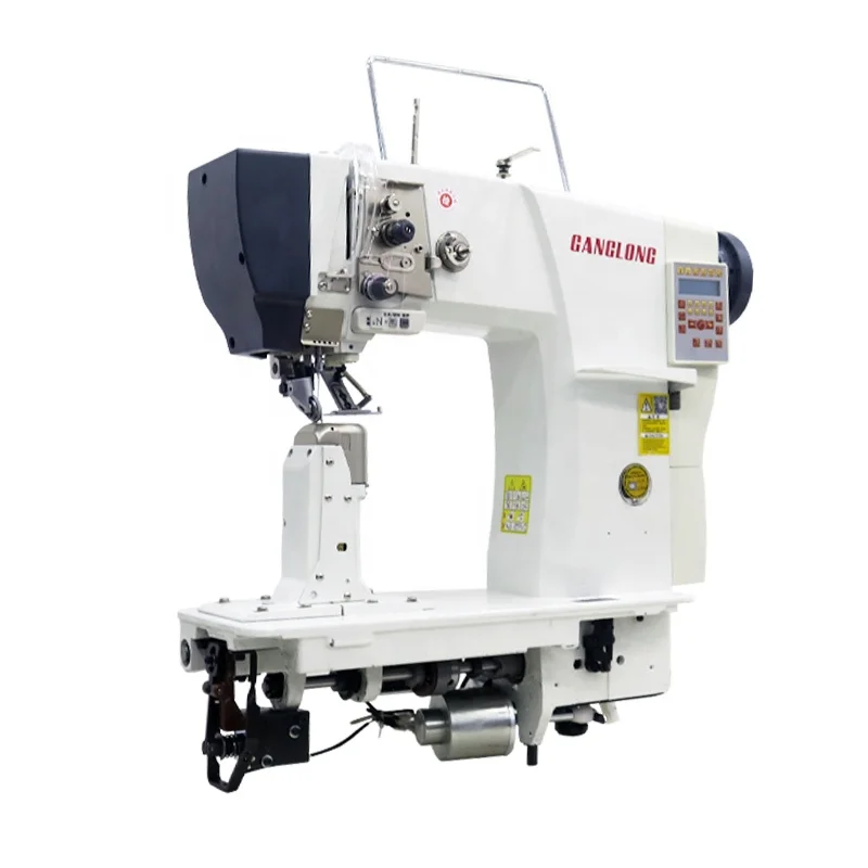 GL-591  Automatic Single Needle Post Bed Roller Feed Shoe Sewing Leather Sewing Machine For Shoes
