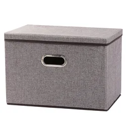 3 Pack Storage Bins Cubes Foldable Heavy Duty Fabric Storage Box Basket Containers With Lid