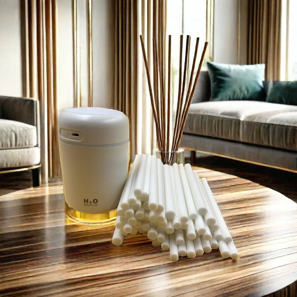 PET Adhesive Free 8mm Diameter Environmental Protection Diffuser Rod Fiber Core Perfume Humidifier Suction Eco-Friendly