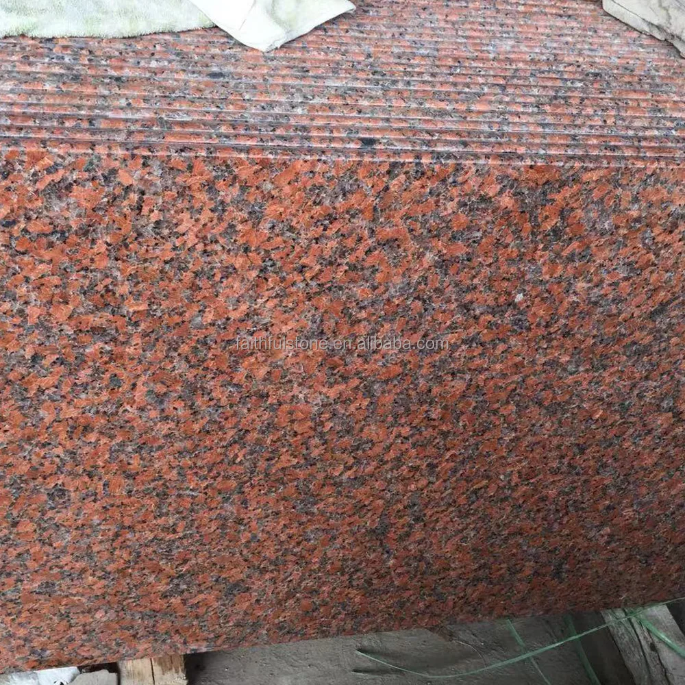 custom natural g562 maple red polished granite floor tiles slabs