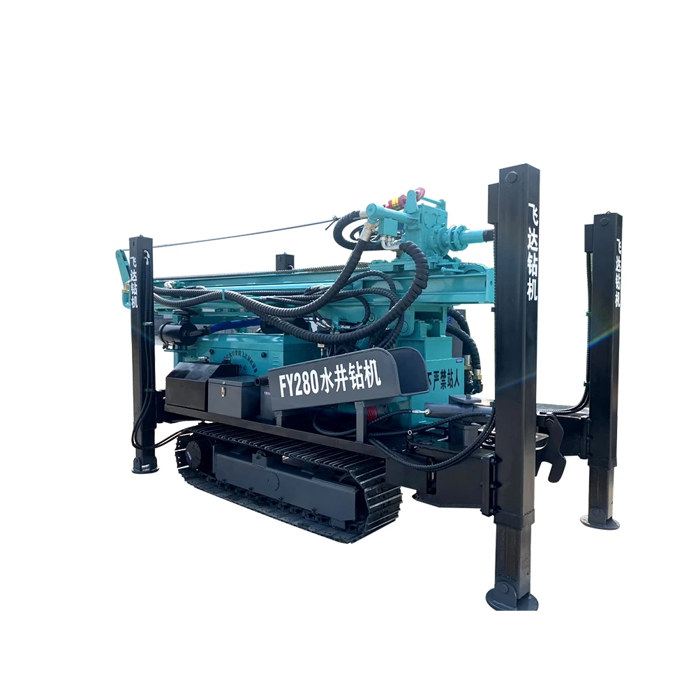 350m Water Well Drilling CE ISO Approved 350m Pneumatic Portable Hydraulic drilling rig