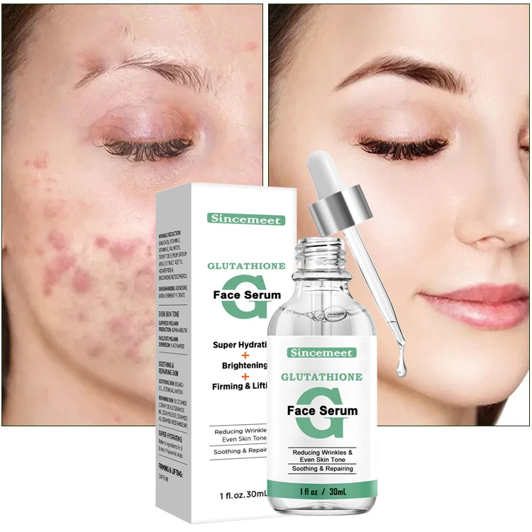 Whitening Serum 30ml Glutathione Serum Intensive Lightening Moisturizing Fine Lines Dark Spots Mild Formula Face Serum