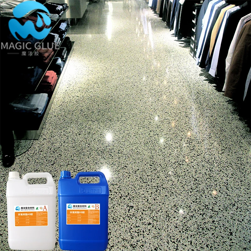 Superior materials epoxy stone flooring coating for sand road